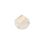 Glasschliff-Kandis Perle, 6 mm, 12 Stk, Wei Regenbogen