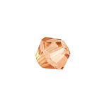 Glasschliff-Perlen Raute, 4 mm, 20 Stk, Pfirsich