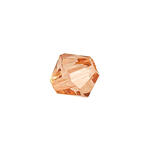 Glasschliff-Perlen Raute, 6 mm, 12 Stk, Pfirsich