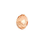 Glasschliff-Diskus Perle, 6 mm, 12 Stk, Pfirsich