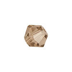 Glasschliff-Perlen Raute, 4 mm, 20 Stk, Rauchquarz