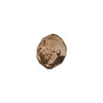 Glasschliff-Diskus Perle, 6 mm, 12 Stk, Rauchquarz