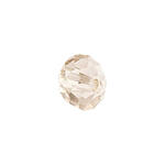 Glasschliff-Diskus Perle, 6 mm, 12 Stk, Grau