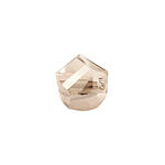 Glasschliff-Kandis Perle, 6 mm, 12 Stk, Grau