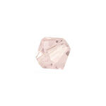 Glasschliff-Perlen Raute, 4 mm, 20 Stk, Zartrosa