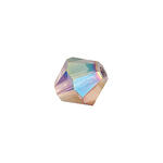 Glasschliff-Perlen Raute, 6 mm, 12 Stk, Lila Regenbogen