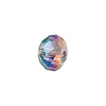 Glasschliff-Diskus Perle, 6 mm, 12 Stk, Lila Regenbogen