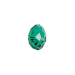 Glasschliff-Diskus Perle, 6 mm, 12 Stk, Smaragd