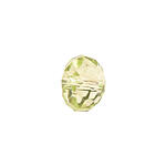 Glasschliff-Diskus Perle, 6 mm, 12 Stk, Zitrin