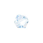 Glasschliff-Perlen Raute, 4 mm, 20 Stk, Aqua