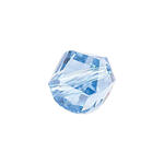 Glasschliff-Kandis Perle, 6 mm, 12 Stk, Aqua