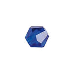 Glasschliff-Perlen Raute, 4 mm, 20 Stk, Blau