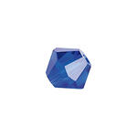 Glasschliff-Perlen Raute, 6 mm, 12 Stk, Blau