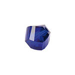 Glasschliff-Kandis Perle, 6 mm, 12 Stk, Blau