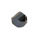 Glasschliff-Kandis Perle, 6 mm, 12 Stk, Graphit-Blau