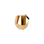 Glasschliff-Kandis Perle, 6 mm, 12 Stk, Gold