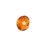 Glasschliff-Diskus Perle, 6 mm, 12 Stk, Karneol