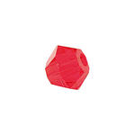Glasschliff-Perlen Raute, 4 mm, 20 Stk, Rot