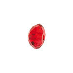 Glasschliff-Diskus Perle, 6 mm, 12 Stk, Rot