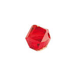 Glasschliff-Kandis Perle, 6 mm, 12 Stk, Rot