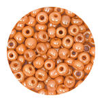 Rocailles-Perlen, 2 mm, 14 g, Orange Irisierend