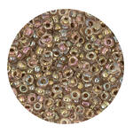 Rocailles-Perlen, 2 mm, 14 g, Beige Regenbogen