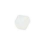 Glasschliff-Perlen Raute, 4 mm, 20 Stk, Wei Milchig