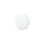 Glasschliff-Perlen Raute, 4 mm, 20 Stk, Wei Opak