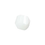 Glasschliff-Kandis Perle, 6 mm, 12 Stk, Wei Opak