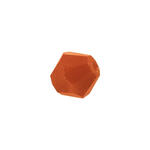Glasschliff-Perlen Raute, 6 mm, 12 Stk, Orange Opak