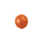 Glasschliff-Diskus Perle, 6 mm, 12 Stk, Orange Opak