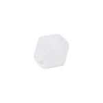 Glasschliff-Perlen Raute, 4 mm, 20 Stk, Rosa Milchig