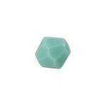 Glasschliff-Perlen Raute, 4 mm, 20 Stk, Trkis Opak