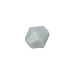 Glasschliff-Perlen Raute, 4 mm, 20 Stk, Grau Opak