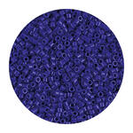Rocailles-Perlen Itoshii Tube, 2 mm, 7 g, Blau Opak