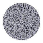 Rocailles-Perlen Itoshii Tube, 2 mm, 7 g, Hellgrau Opak
