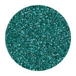Rocailles-Perlen Itoshii Tube, 2 mm, 7 g, Grn Transparent