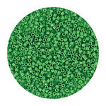Rocailles-Perlen Itoshii Tube, 2 mm, 7 g, Grn Opak