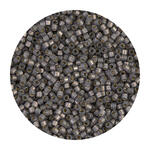 Rocailles-Perlen Itoshii Tube, 2 mm, 7 g, Grau Matt