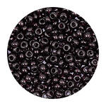 Rocailles-Perlen Itoshii, 2,6 mm, 17 g, Dunkelviolett Transparent