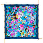 Gutta-Tuch 90x90, Pong� 08, Motiv Mirio