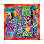 Gutta-Tuch 90x90, Pong� 08, Motiv Jules