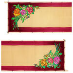 Gutta-Schal 180x45, Pong� 08, Motiv Rose-2