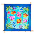 Gutta-Tuch 55x55, Pong� 08, Motiv Flower Sketch