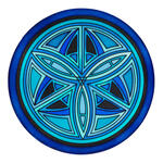 Gutta-Fensterbild 20cm, Pong� 08, Celtic