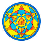 Gutta-Fensterbild 20cm, Pong� 08, Star