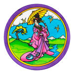 Gutta-Fensterbild 20cm, Pong� 08, Osaka