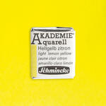 Akademie-Aquarellfarbe 1/2 Napf, Hellgelb zitron