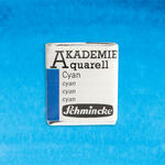 Akademie-Aquarellfarbe 1/2 Napf, Cyan