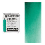 Akademie-Aquarellfarbe 1/2 Napf, Brilliantgrn